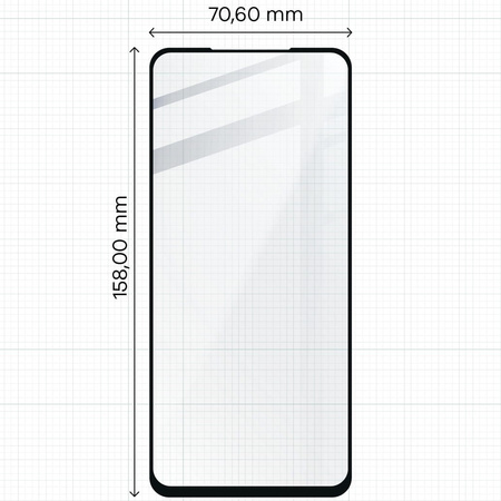 Szkło hartowane Bizon Glass Edge - 2 sztuki + ochrona na obiektyw, Oppo A54 5G / A74 5G, czarne