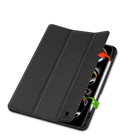 Etui Bizon Case Tab Lizard do iPad Pro 13" 7 gen. 2024, czarne