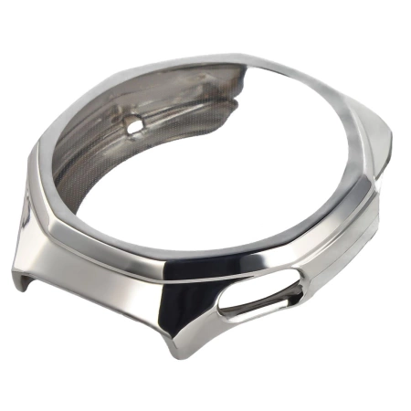 Etui z osłoną ekranu Bizon Case Watch Felipe do Huawei Watch GT6 Pro 46 mm, srebrne