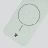 Silikonowe etui z pierścieniem magnetycznym Bizon Soft Case Magnetic do iPhone 17, pistacjowe