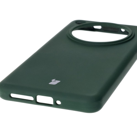 Silikonowe etui Bizon Soft Case do Oppo Find X8 Pro, ciemnozielone
