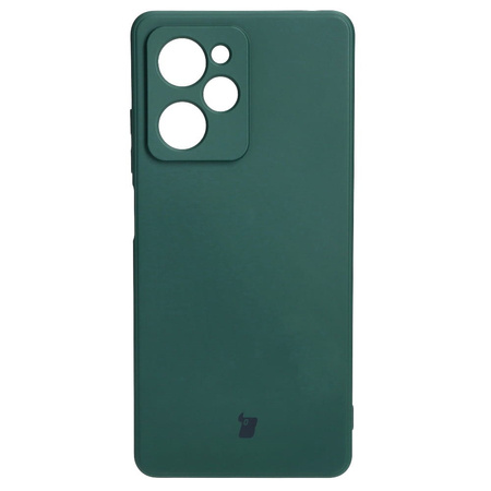 Etui Bizon Case Silicone Sq do Xiaomi POCO X5 Pro, ciemnozielone