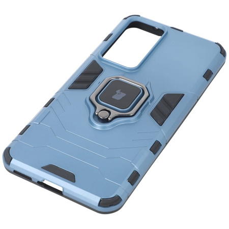 Etui Bizon Case Armor Ring do VIVO Y76 5G, niebieskie