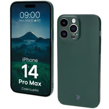 Etui Bizon Case Łupka do iPhone 14 Pro Max, zielone