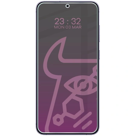 Prywatyzujące szkło hybrydowe Bizon Glass Mule Shadow do Galaxy S24 Plus, matowe