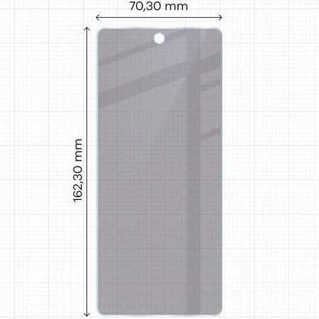 Prywatyzujące szkło hybrydowe Bizon Glass Mule Shadow do Infinix Hot 50 4G, matowe