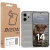 Pancerne etui Bizon Case Tur do Oppo Reno 14 F / 14 FS, jasnoszare