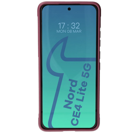 Pancerne etui Bizon Case Tur do OnePlus Nord CE4 Lite 5G, burgundowe