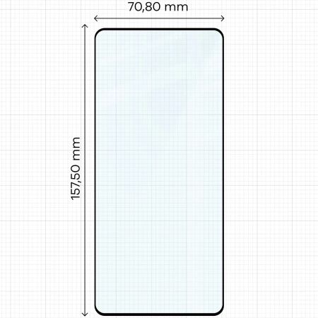 Szkło hartowane Bizon Glass Edge Duo do Xiaomi POCO F5, czarna ramka, 2 sztuki