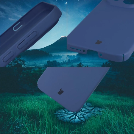 Etui Bizon Case Łupka do OnePlus 15, niebieskie