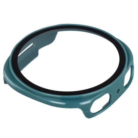 Etui ze szkłem do zegarka Bizon Case+Glass Watch do Samsung Galaxy Watch 8 40 mm, zielone