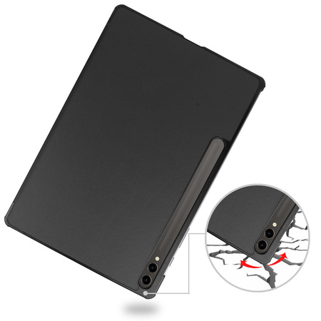 Etui Bizon Case Tab Croc do Galaxy Tab S10 Plus / S9 Plus, czarne
