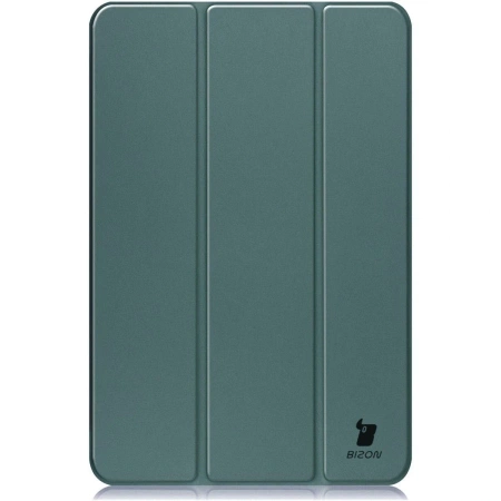 Etui z klapką Bizon Case Tab Clear Matt do Galaxy Tab S10 FE Plus, ciemnozielone