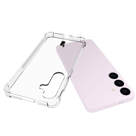 Etui + 2x szkło + obiektyw Bizon Case Clear Pack do Galaxy S24 Plus, przezroczyste