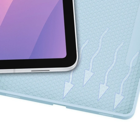 Etui z klapką Bizon Case Tab Lizard do Galaxy Tab S11, błękitne