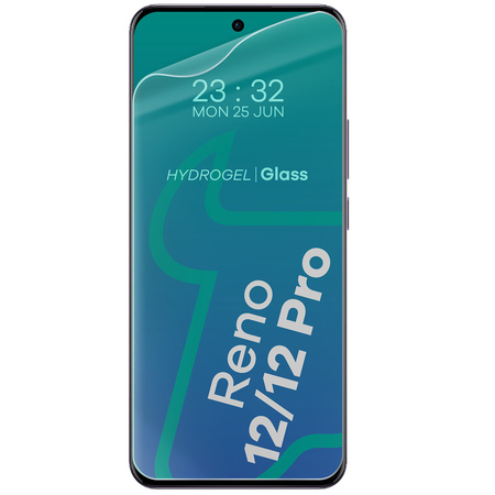 Folia hydrożelowa na ekran Bizon Glass Hydrogel Front Duo do Oppo Reno12 / Reno12 Pro, 2 sztuki