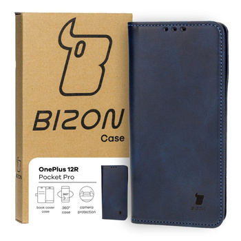 Etui z klapką Bizon Case Pocket Pro do OnePlus 12R, granatowe