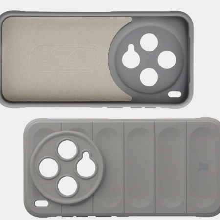 Pancerne etui Bizon Case Tur do Vivo X300, jasnoszare