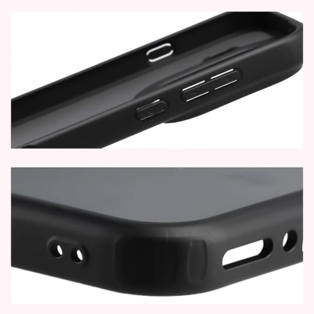 Etui Bizon Case Angelo do Oppo Find X9 Pro, przydymione z czarną ramką