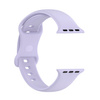 Pasek Bizon Strap Watch Silicone S do Apple Watch 44/45/46/49 mm, jasnofioletowy