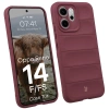 Pancerne etui Bizon Case Tur do Oppo Reno 14 F / 14 FS, burgundowe