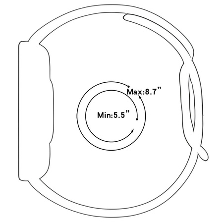 Pasek Bizon Strap Watch Octo do Xiaomi Redmi Watch 5/4 / Smart Band 9/8 Pro, beżowo-pomarańczowy