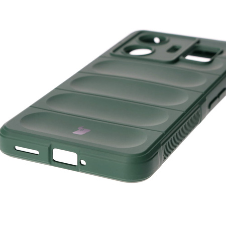 Pancerne etui Bizon Case Tur do Realme GT3, ciemnozielone