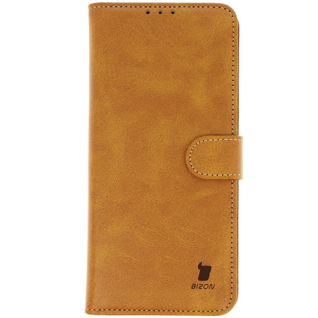 Etui z klapką Bizon Case Pocket do Xiaomi Redmi 14C 4G, brązowe