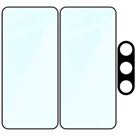 2x Szkło + szybka na aparat Bizon Edge 2 Pack do Galaxy A36 5G