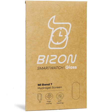Folia hydrożelowa na ekran Bizon Glass Watch Hydrogel Duo, Xiaomi Mi Band 7, 2 sztuki