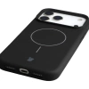 Silikonowe etui z pierścieniem magnetycznym Bizon Soft Case Magnetic do iPhone 17 Pro Max, czarne