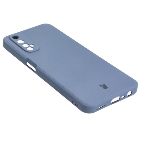 Etui Bizon Case Silicone Sq do Realme 7, szare