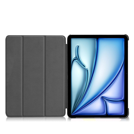 Etui Bizon Case Tab Croc do iPad Air 13" 2025 / 2024, różowozłote