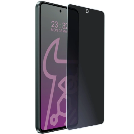 Prywatyzujące szkło hybrydowe Bizon Glass Mule Shadow do Realme P3 Lite, matowe