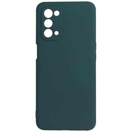 Etui Bizon Case Silicone do Oppo A54 5G / A74 5G, ciemnozielone