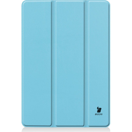 Etui Bizon Case Tab Croc do iPad 9/8/7 10.2 2021/2020/2019, błękitne
