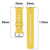 Pasek Bizon Strap Watch Silicone Pro SR do Huawei Watch Fit 4 / 4 Pro / 3, żółty