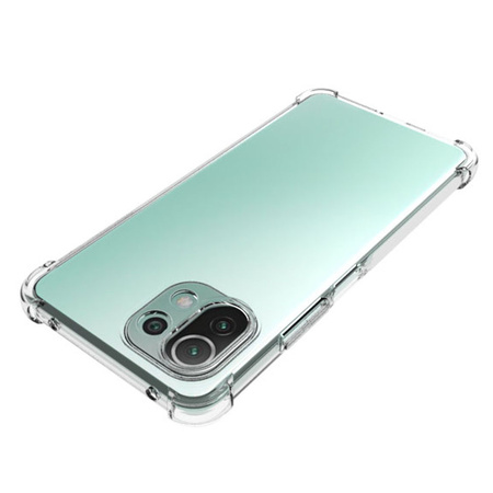 Etui + 2x szkło + obiektyw Bizon Case Clear Pack do Xiaomi Mi 11 Lite / 5G / 5G NE, przezroczyste