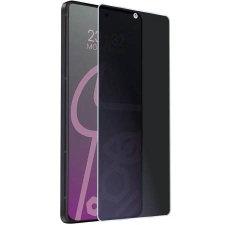 Prywatyzujące szkło hybrydowe Bizon Glass Mule Shadow do Asus Zenfone 12 Ultra, matowe