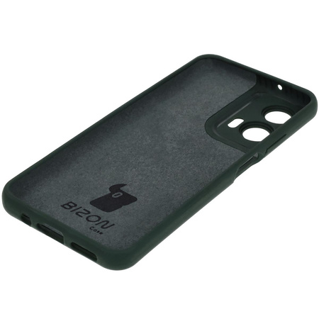 Silikonowe etui Bizon Soft Case do Motorola Moto G35 5G, ciemnozielone