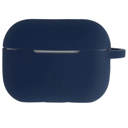 Silikonowe etui z karabińczykiem Bizon Case Headphone Silicone do AirPods Pro 2, granatowe