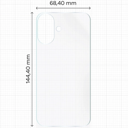 Folia hydrożelowa na tył Bizon Glass Hydrogel do iPhone 16, 1 sztuka