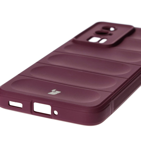 Pancerne etui Bizon Case Tur do Xiaomi Poco F5 Pro, burgundowe