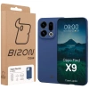 Etui Bizon Case Łupka do Oppo Find X9, niebieskie