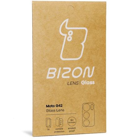 Szkło na aparat Bizon Glass Lens dla Motorola Moto G42, 2 sztuki