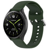 Pasek silikonowy do smartwatcha, Bizon Strap Watch Silicone Pro N, Quick Release 22 mm, ciemnozielony