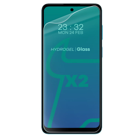 Folia hydrożelowa na ekran Bizon Glass Hydrogel, Moto G22, 2 sztuki