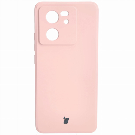 Etui Bizon Case Silicone Sq do Xiaomi 13T / 13T Pro, jasnoróżowe