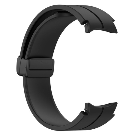 Silikonowy pasek Bizon Strap Watch Silicone L do Galaxy Watch FE/7/6/6 Classic/5/5 Pro/4/4 Classic, czarny