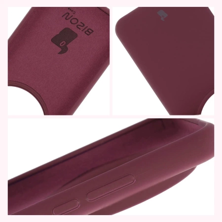 Silikonowe etui Bizon Soft Case do Xiaomi 15 Ultra, ciemnofioletowe